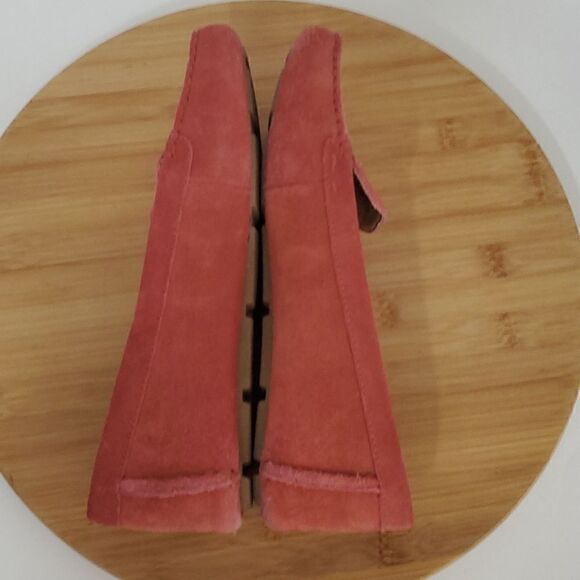 UGG Women's Flores Flat Pink Suede Driving Loafer Shoes Size 7- 1099877 - Picture 7 of 13